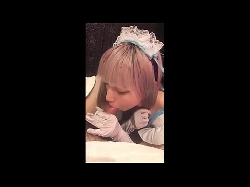 ❤️ Јапански идол [маиука], костим француске собарице, први део, пушење и дркање са лосионом ❌ Супер порно код нас
